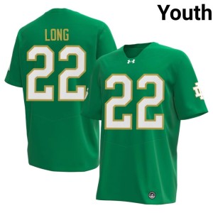 #22 Irish Green 2026-27 College Football Youth Ethan Long Jerseys 888463-956