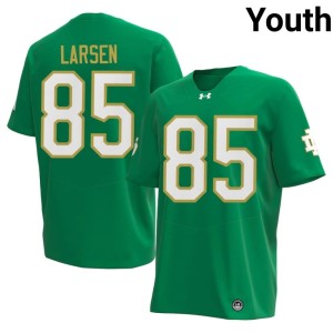 #85 Game Green Jack Larsen Youth College Football University of Notre Dame Jersey 667490-700