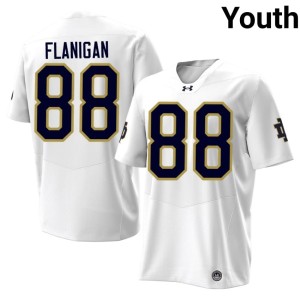 #88 James Flanigan Youth Notre Dame Fighting Irish College Football White Stitched Jerseys 660576-319