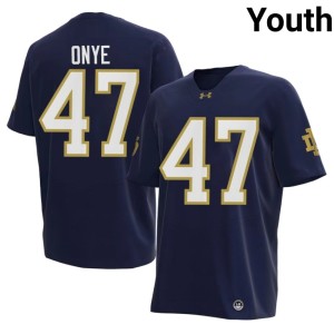 #47 Jason Onye ND Navy Game College Football Youth Jersey 651613-576