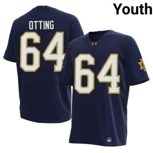 #64 College Football Navy Player Irish Youth Joe Otting Jerseys 789718-203