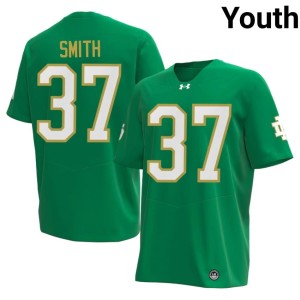 #37 The Irish High School Youth Green College Football Kurt Smith Jerseys 669565-720