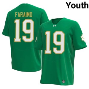 #19 Green Irish Youth Madden Faraimo Game College Football Jersey 325615-984