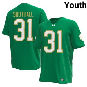 #31 The Irish Youth Green University College Football Xavier Southall Jersey 642787-506