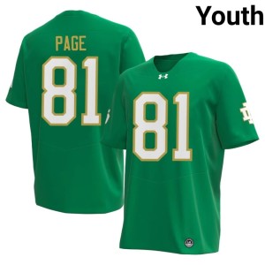 #81 Green Youth Alan Page University College Football University of Notre Dame Jerseys 155928-509