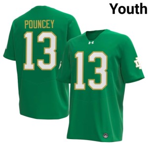 #13 Green University of Notre Dame Youth College Football University Ayden Pouncey Jerseys 762022-210