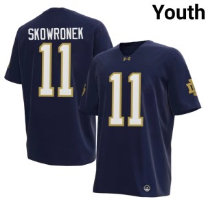 #11 Ben Skowronek Navy Youth College Football UND 2026-27 Jersey 361260-549