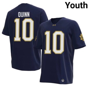 #10 Brady Quinn The Irish Youth Navy College Football Limited Jerseys 942774-188