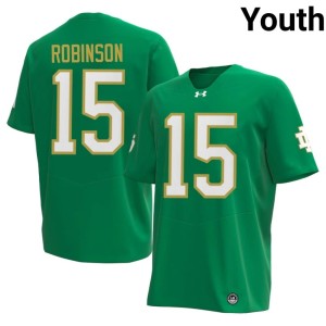 #15 Brayden Robinson University College Football Irish Youth Green Jerseys 831110-845