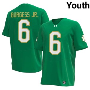 #6 University of Notre Dame Official Green Youth College Football Christopher Burgess Jr. Jersey 343913-182