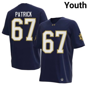 #67 Gregory Patrick Navy ND College Football Official Youth Jerseys 297514-505