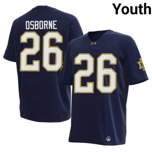 #26 Youth Javian Osborne The Irish Navy Stitched College Football Jersey 307993-304
