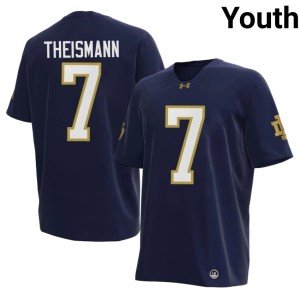#7 Navy Notre Dame Joe Theismann Youth Official College Football Jerseys 723181-153