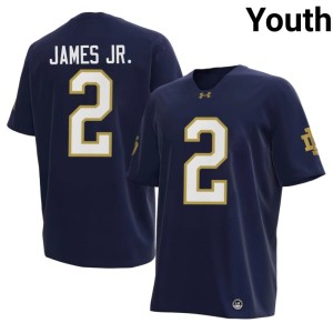 #2 University of Notre Dame Navy College Football High School Youth Nolan James Jr. Jersey 261073-362