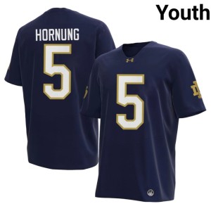 #5 Navy Youth UND 2026-27 Paul Hornung College Football Jerseys 249118-514