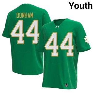#44 Rodney Dunham Green College Football Youth High School Notre Dame Fighting Irish Jerseys 831847-175